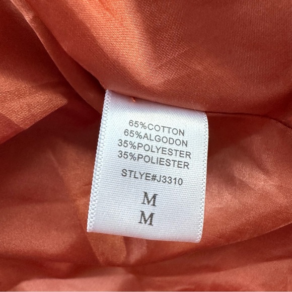 HOMMAGE FROM LOS ANGELES FAUX FUR CROPPED BURNT ORANGE RUST CAPLET JACKET. Sz MP - Picture 10 of 10